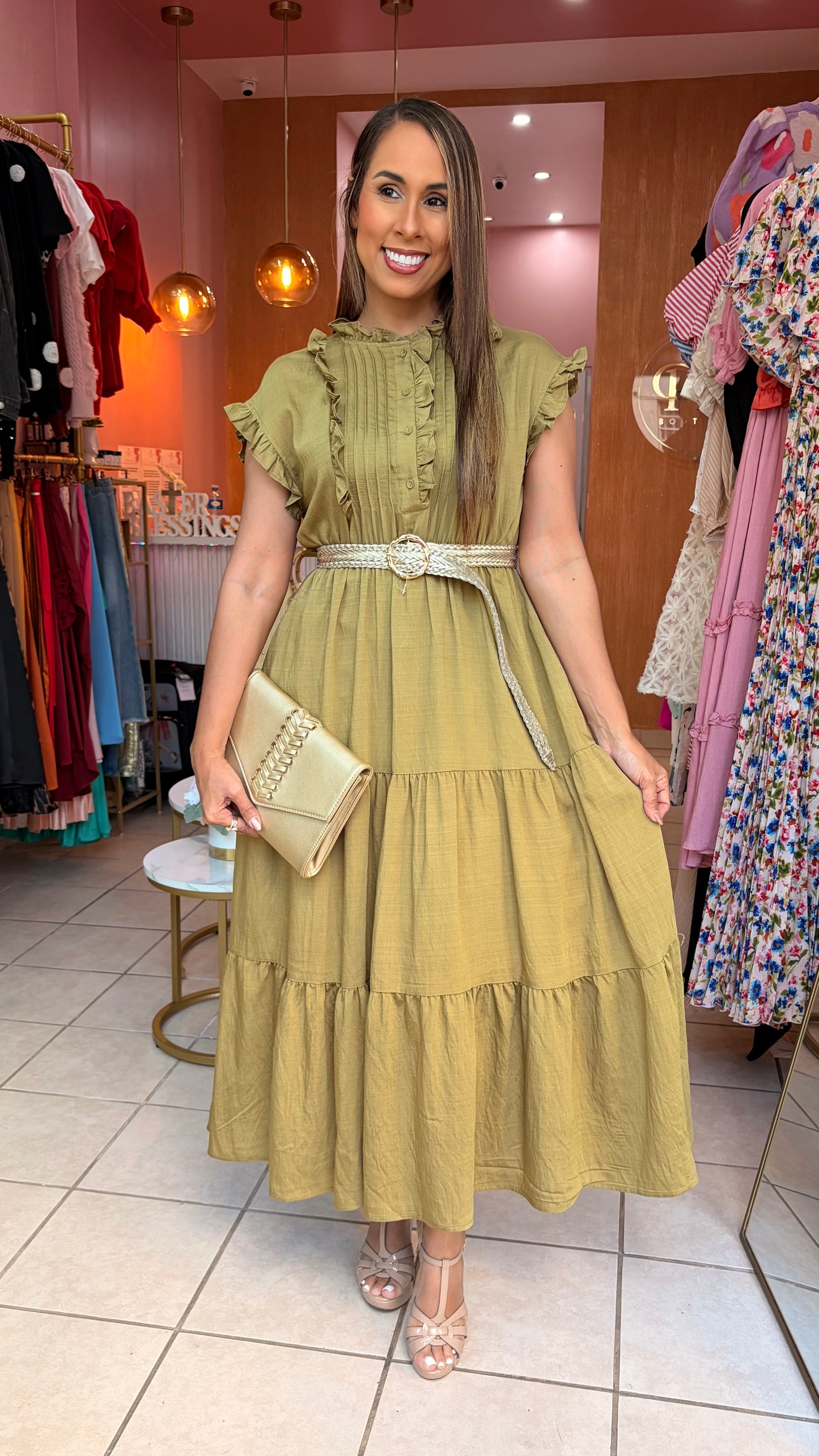 Olive Midi Dress