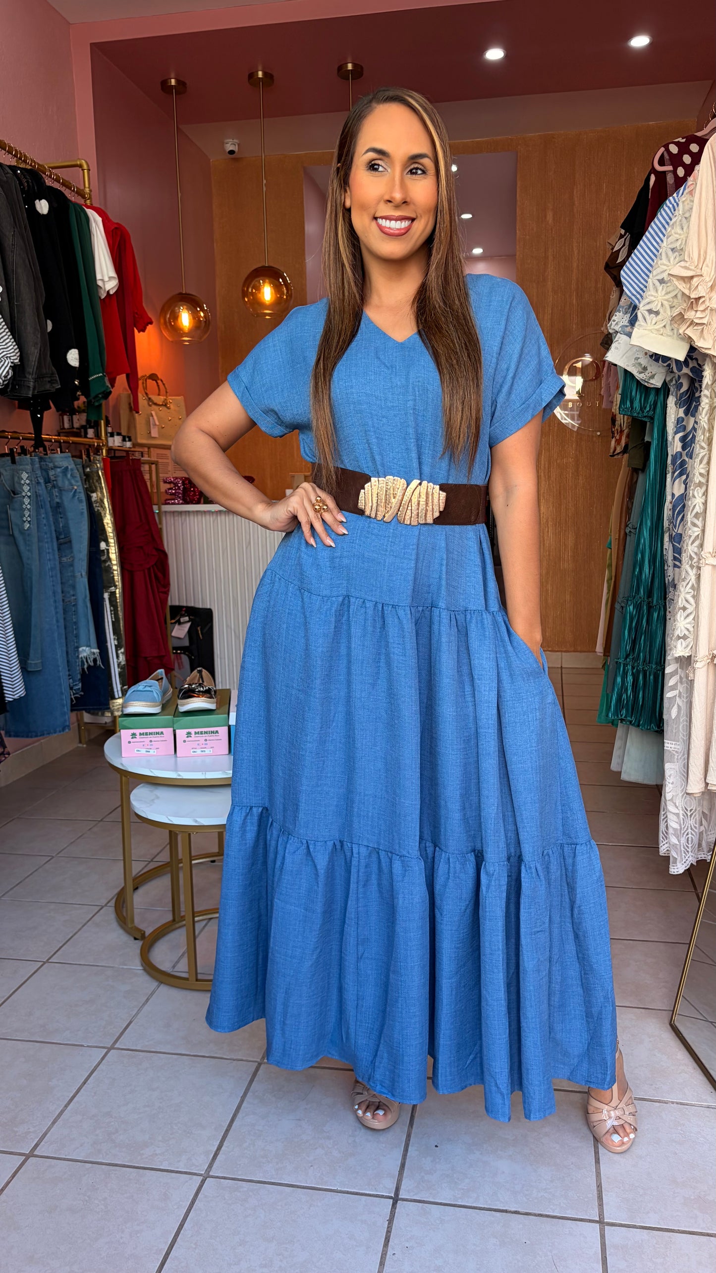 Denim Maxi Dress