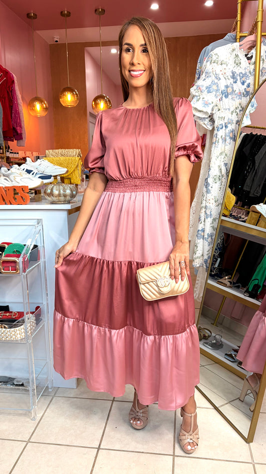 Mauve Middi Dress