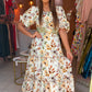Spring Flowers Midi Dress