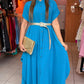 Teal Midi Tunic Dress