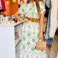 Printed Green Maxi Dress