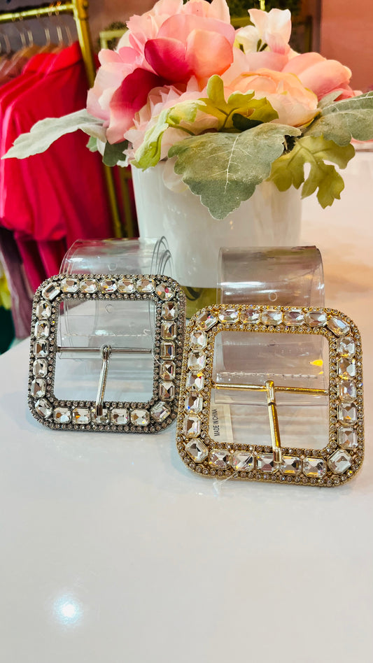 Stone Metal Clear Belt