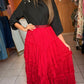 Scarlet Lace Skirt