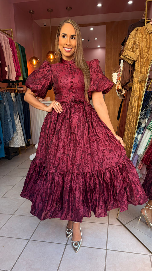Exclusive Burgundy Dress