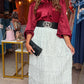 Amélie Bow Blouse- Burgundy