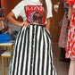 Black Stripe Skirt