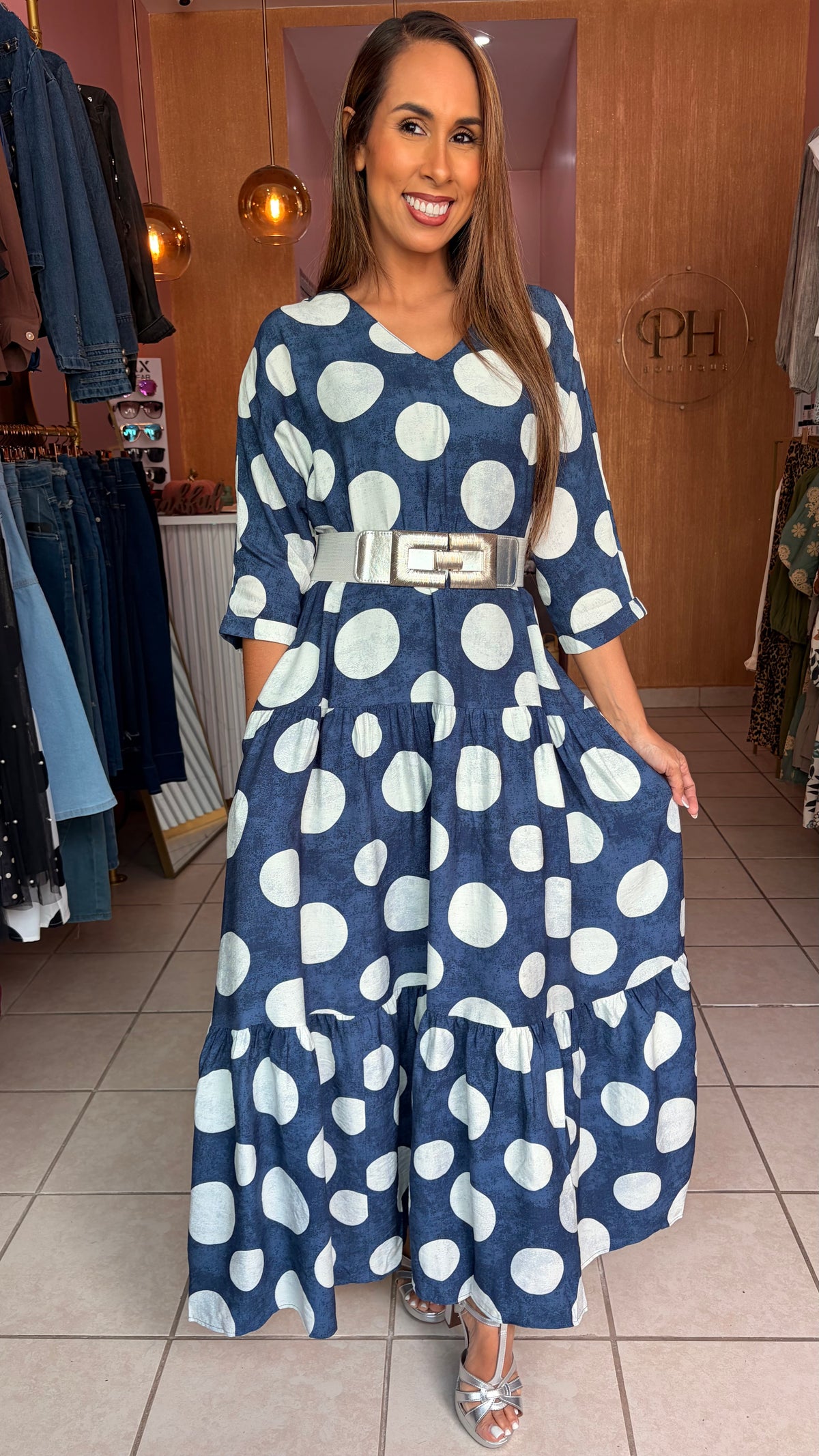 Polka Dot Maxi Dress