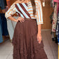 Chocolate Lace Skirt