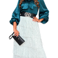 Amélie Bow Blouse-Teal