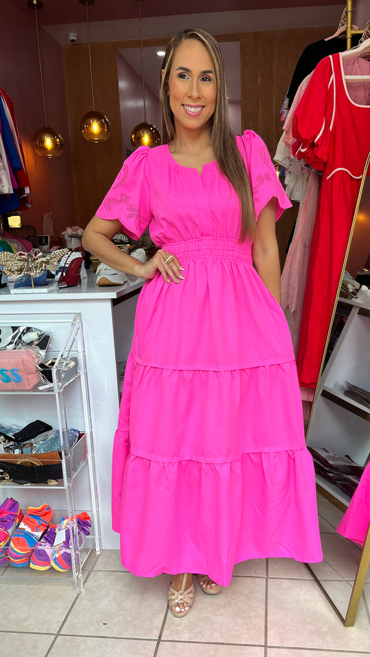 Fushia Maxi Dress