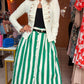 Green Stripe Skirt