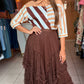 Chocolate Lace Skirt