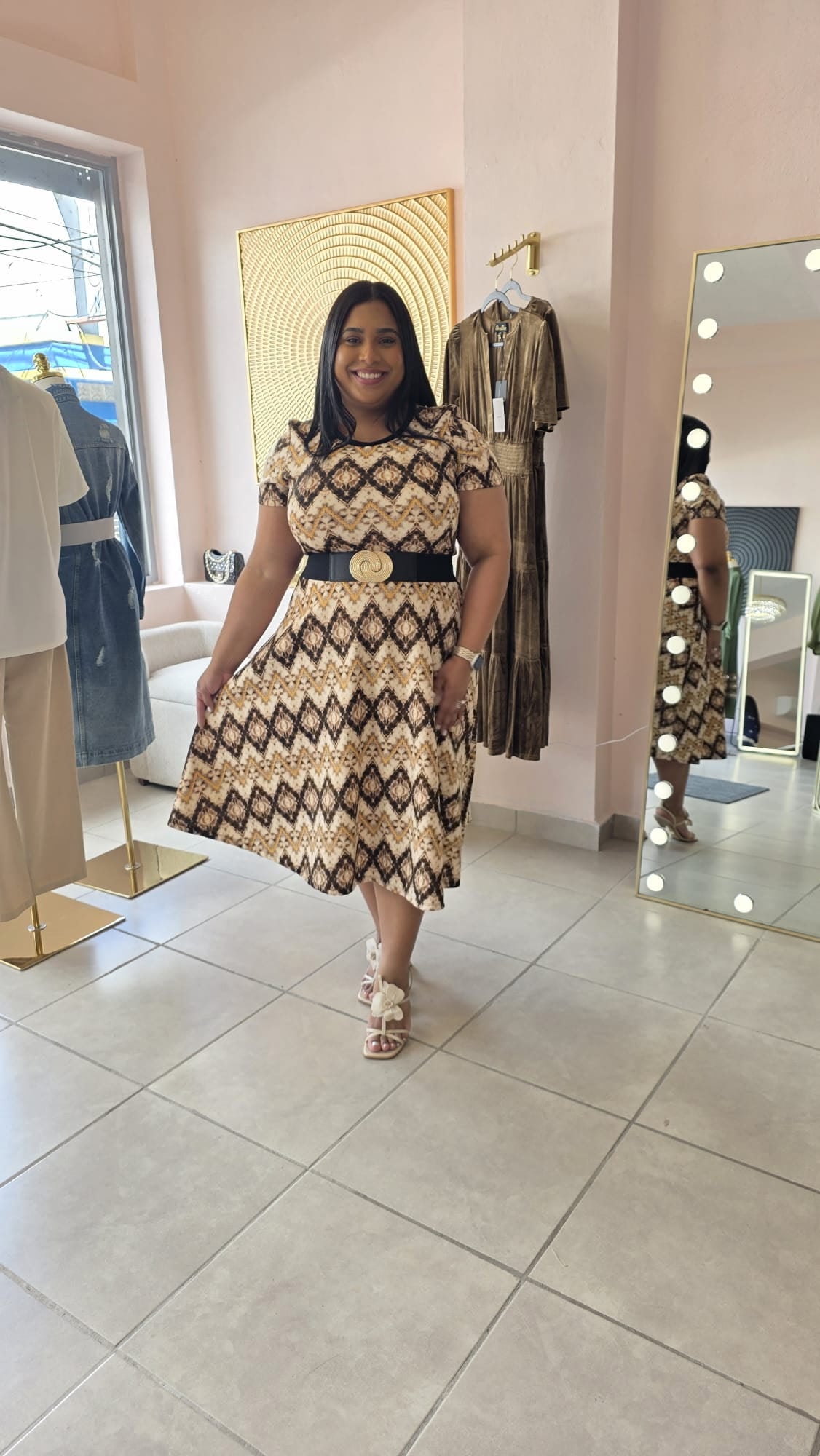 Vestido Plus Midi