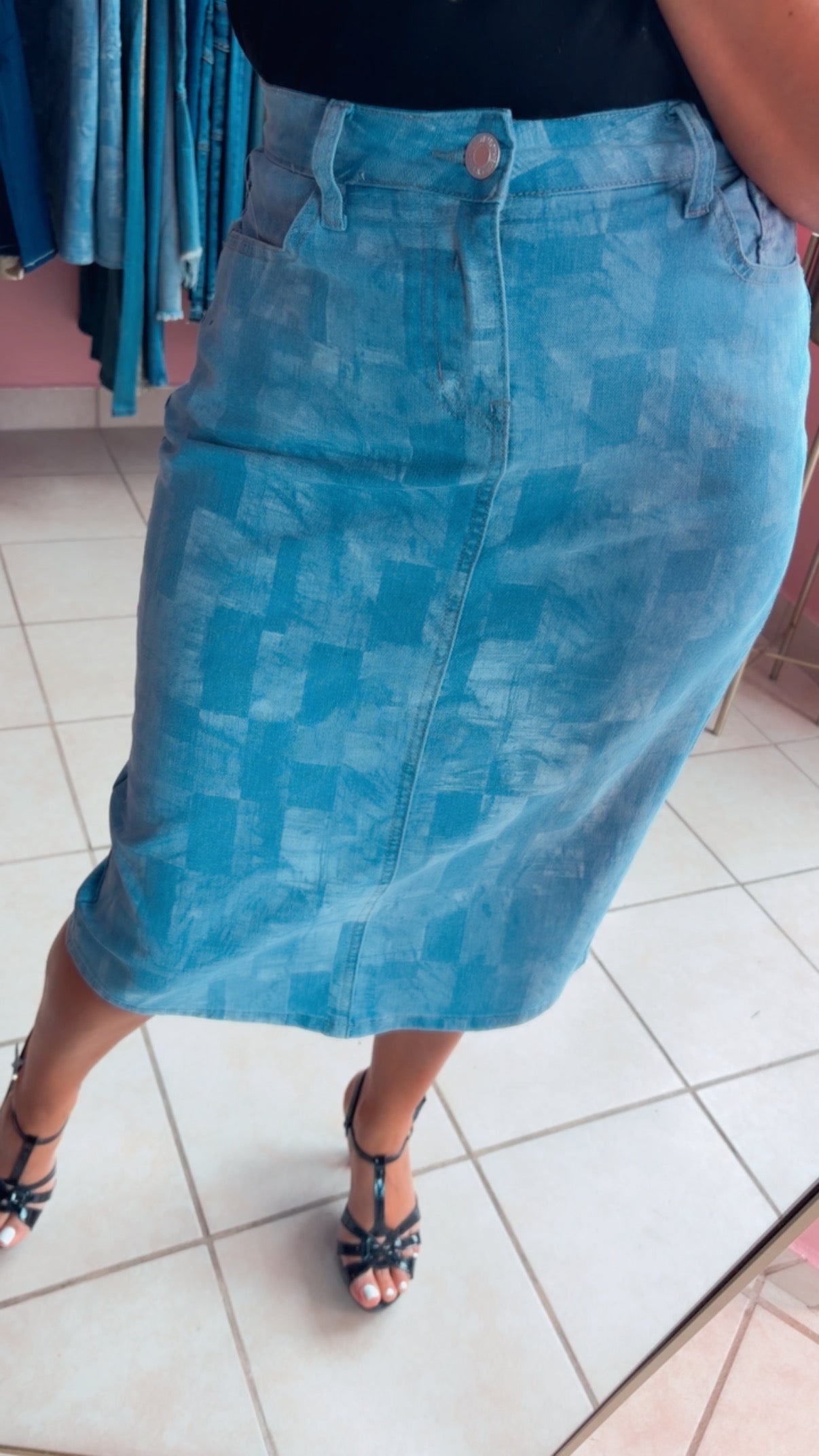 Light Denim Skirt