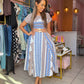 Printed Midi Dress