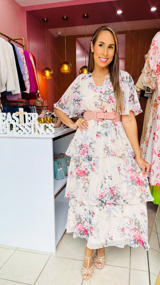 Pink Blush Floral Dress
