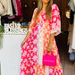 Pink Boho Dress