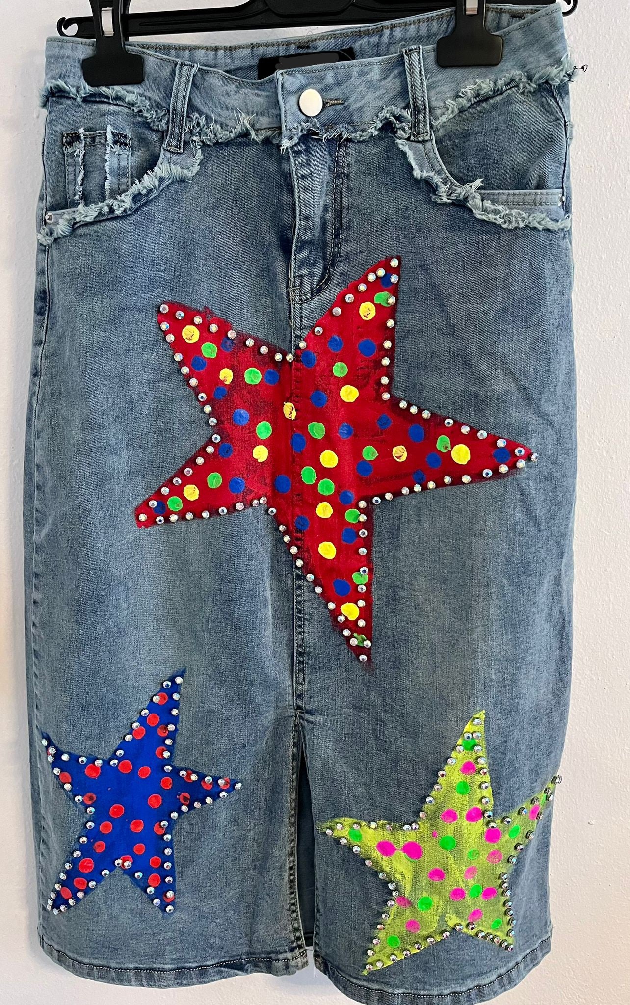 Star Denim Skirt