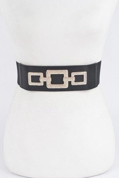 Rhinestone Elastic Belt