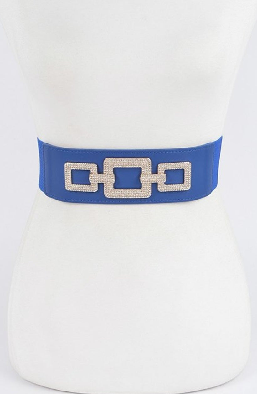 Rhinestone Elastic Belt