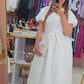 Eyelet Embrodery Button Down Dress