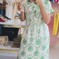 Printed Green Maxi Dress
