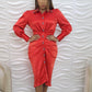 Satin Midi Dress
