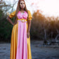 Color block Maxi Dress